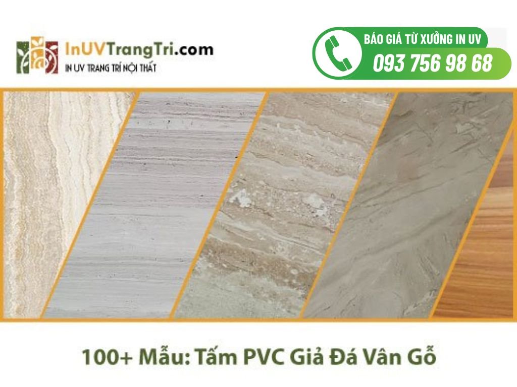 Top 100+ Mẫu tấm PVC giả đá vân Gỗ