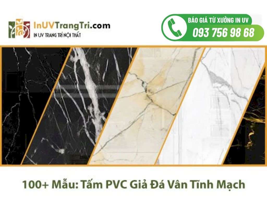 Top 100+ Mẫu tấm PVC vân đá tĩnh mạch