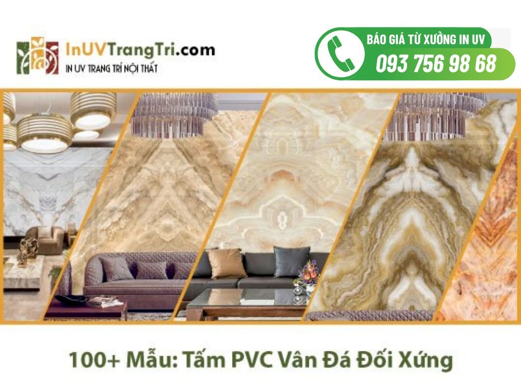Top 100+ mẫu tấm PVC vân đá đối xứng