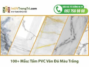 Top 100+ Mẫu tấm PVC vân đá màu Trắng