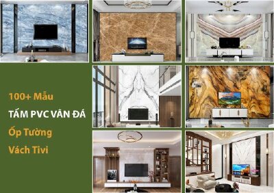 Top 100+ Mẫu tấm PVC vân đá ốp tường trang trí vách tivi