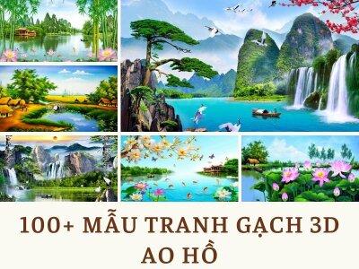 Top 100+ Mẫu tranh gạch 3D ao hồ đẹp nhất