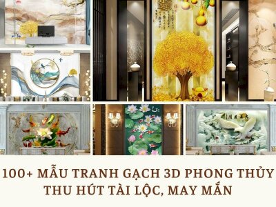 Top 100+ Mẫu tranh gạch 3D phong thủy đẹp thu hút tài lộc, may mắn