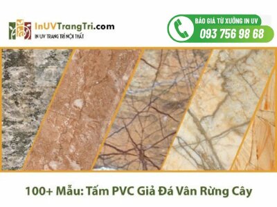 Top 100+ Mẫu tấm PVC giả đá vân rừng cây