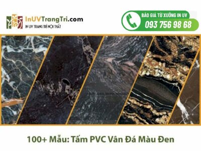 Top 100+ Mẫu tấm PVC vân đá màu Đen