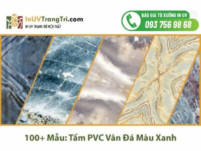 Top 100+ Mẫu tấm PVC vân đá màu Xanh