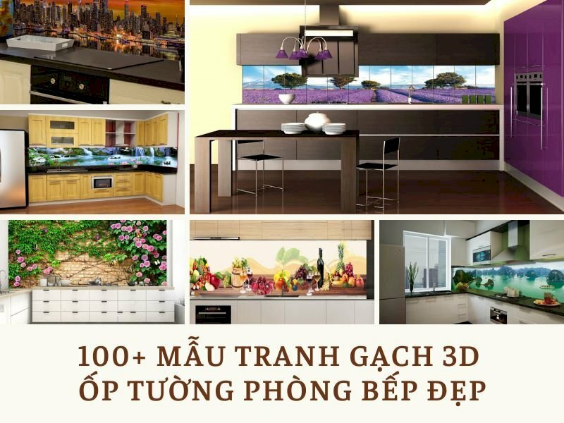 tranh gạch 3d ốp tường phòng bếp - Inuvtrangtri